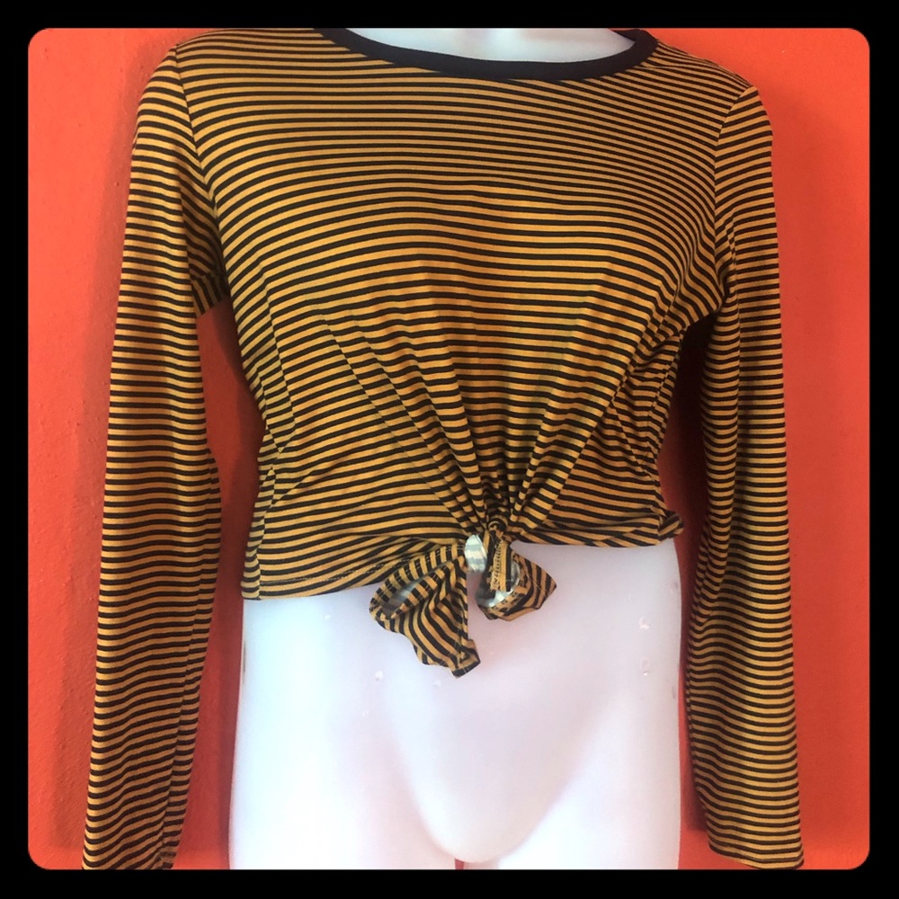Yellow + Black Rock N Roll Bee Top